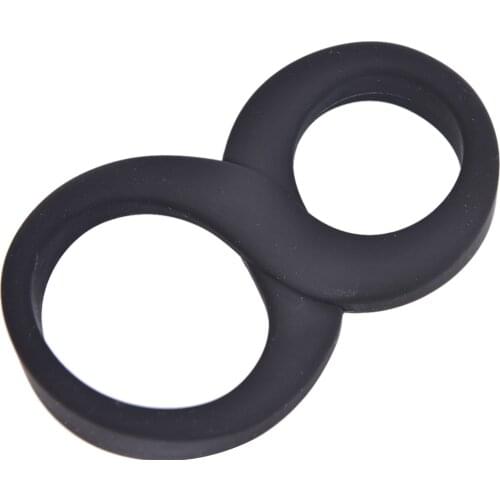 Soft Silicone PenisRings Scrotum CockRing Sex Toys for Men Male Delay Ejaculation 8 Shape Double Ring On Penis Sex Products
