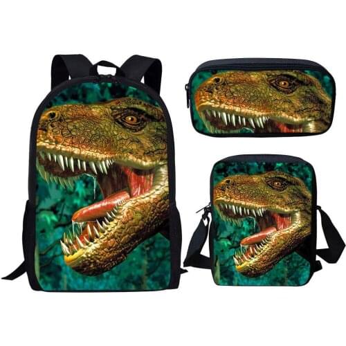 6-12 Year Old childs School Bag Set for Girl Fashion Dinosuar School Backpack Starting School The Best Gift for Girl