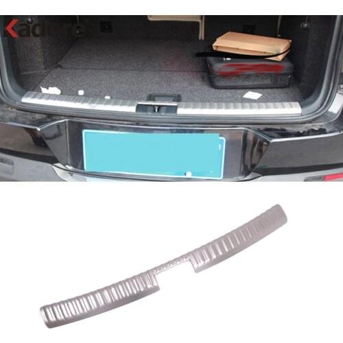 For Volkswagen Tiguan 2009 2010 2011 2012 Stainless Steel Inner Rear Bumper Pad Protector Trim Tail Trunk Scuff Plate Cover
