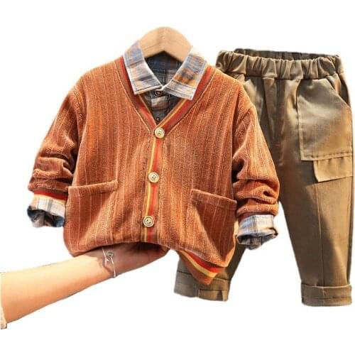 New Spring Children Clothes Baby Girls Cotton Jacket Shirt Pants 3Pcs/sets Autumn Kids Infant Clothing Toddler Casual Tracksuit