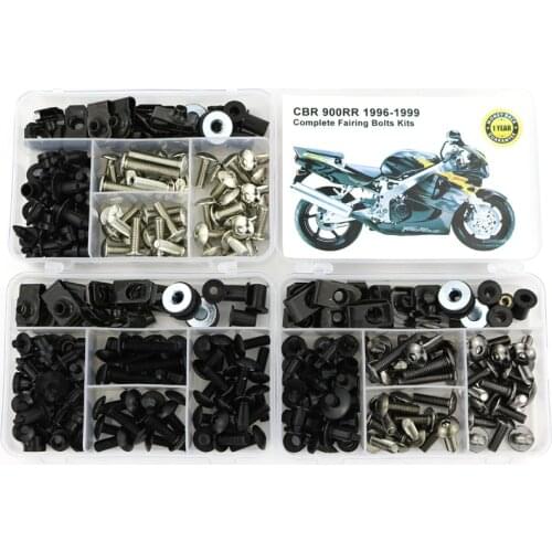 Fit For Honda CBR 900RR 1996 1997 1998 1999 Motorcycle Covering Full Fairing Bolts Kit Bodywork Screws Nuts Fairing Clips