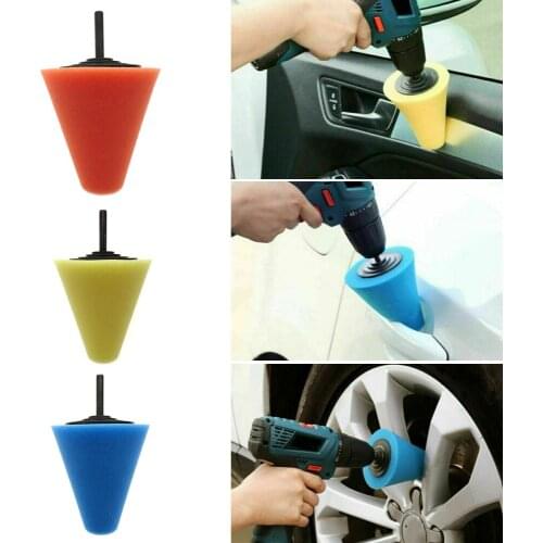 Car Wheel Hub Polish Buffing Shank Polishing Sponge Pad Calm Auto Tools
