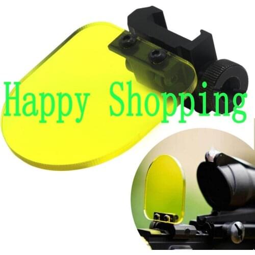 Hunting Sight Scope Lens Screen Protector Shields Folding Airsoft Foldable Protective Lens Cover 20mm Rail