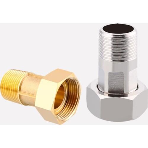 Brass / Stainless Steel Water Meter Connector 1/2" 3/4 1" 1-1/4" Male x Female BSPT Reducing Water Purifier Union Fitting