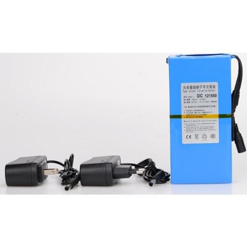 MasterFire DC 12V 15000mAh Super Powerful Rechargeable Lithium-ion Battery Pack For CCTV Camera Wireless Transmitter DC 121500