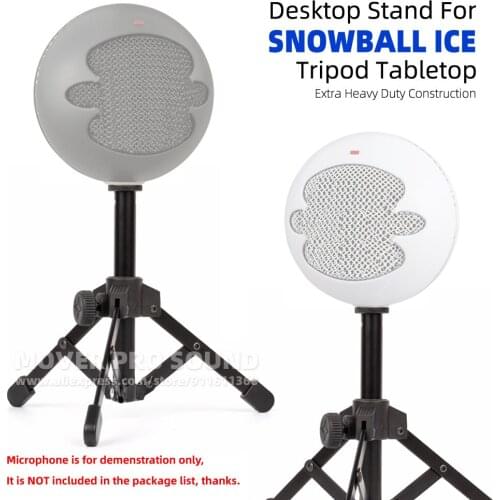 Extra Heavy Duty Tripod Desk Top Mic Boom Hold Bracket For BLUE SNOWBALL ICE Microphone Tabletop Stand Rack Mount Table Holder