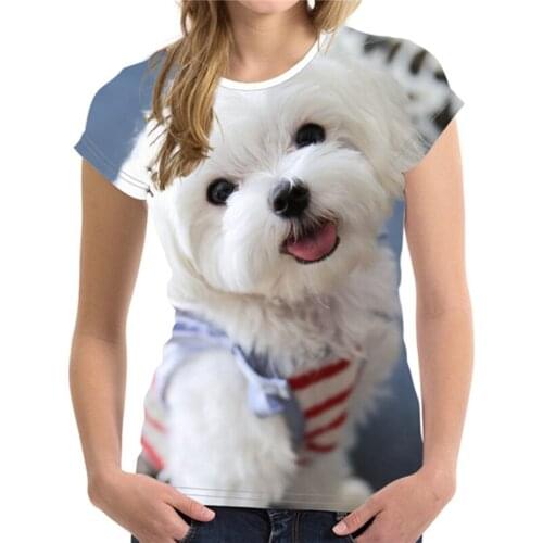 Versatile Tshirts Cotton Women Harajuku Product New Pattern Summer Clothes for Women New Product 2022 Oversize Dog Easy Black