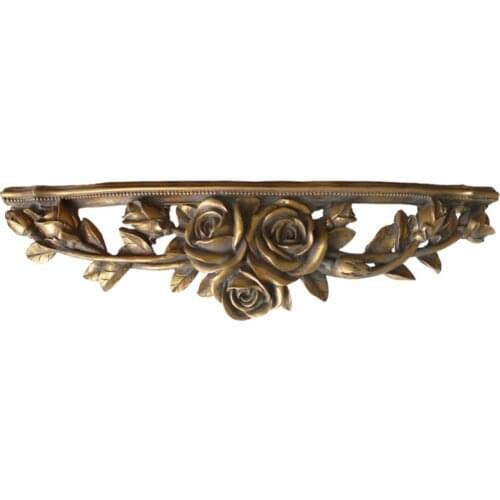 European Court Vintage Engraving Wall Storage Rack Girls Bedroom Pendants Light Luxury Background Decorative Wall Hangings