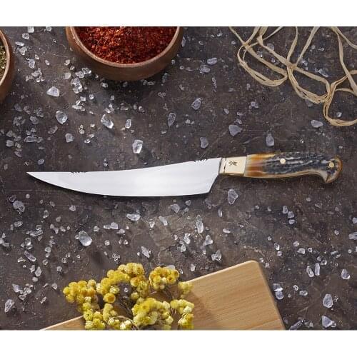 100% Handmade SteakHouse Chef Show Knife - Made in Turkiye Surmene