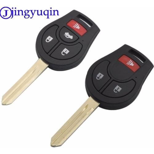 10x 3/4 Buttons Remote Flip Fob Car Key Shell For Nissan Versa Sentra Altima Tiida Maxima Replacement Uncut Blade Case Cover