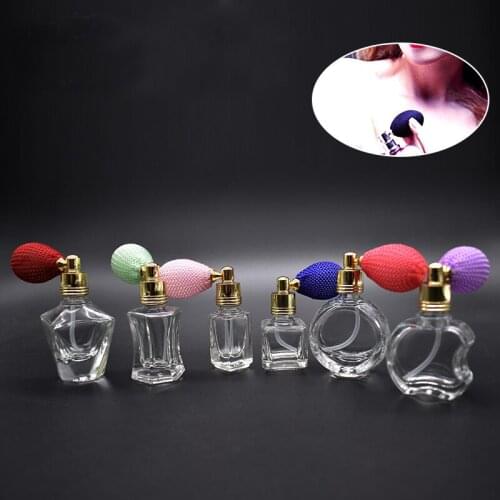 20pcs 3/5/6/10ml Empty Airbag Perfume Spray Sub bottling Gasbag Balloon Fragrance Sprayer Atomizer Glass Essential Oil Bottle