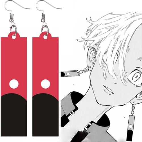 Anime Tokyo Revengers Cosplay Accessories Earrings Isana Yashiro Acrylic Jewelry Fans Collection Anime Decor Keychain Necklace