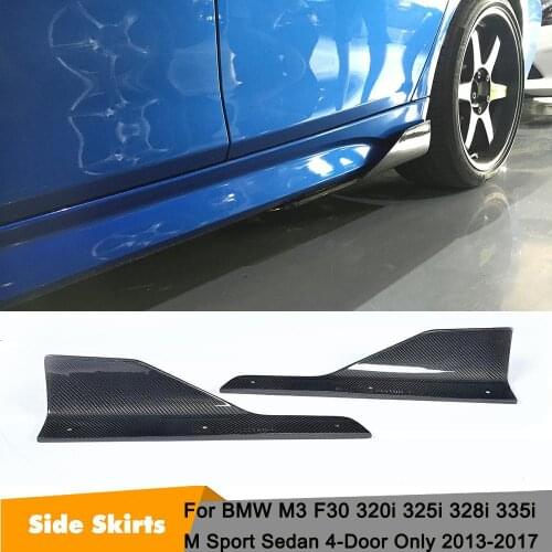 M3 F30 Side Skirts Splitters Flaps for BMW F30 M Sport Body Kits Only Sedan 4-Door 320i 325i 328i 335i 2013-2017