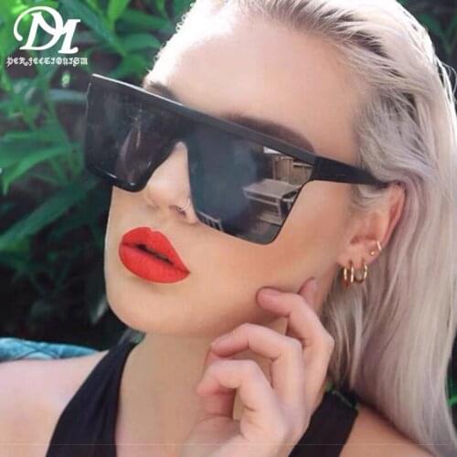 DM PERFECTIONISM Retro oversize frame ocean piece square sunglasses fashion men and women