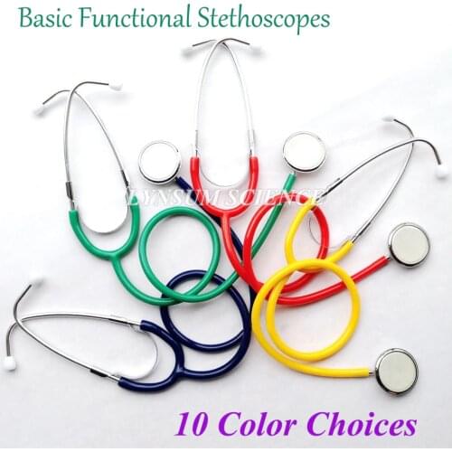 Home Single Head Medical Stethoscope Cardiology Cute EMT Student Doctor Clinical Medical Stethoscope