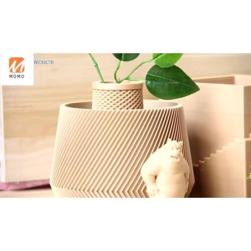 Dropshipping 2020 home decor vases wood round flower vase long factory supplier