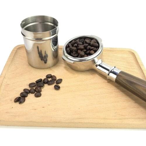 Stainless steel Dosing cup coffee sniffing mug powder feeder fit 57mm espresso machine portafilter grinder assistant