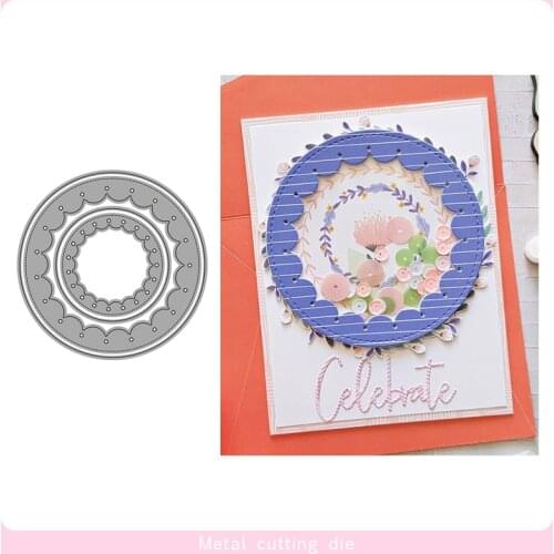 Metal Cutting Dies Round Trim Lace set Die Scrapbooking Embossing Paper Craft Album Cards Punch Art cutter die 2019