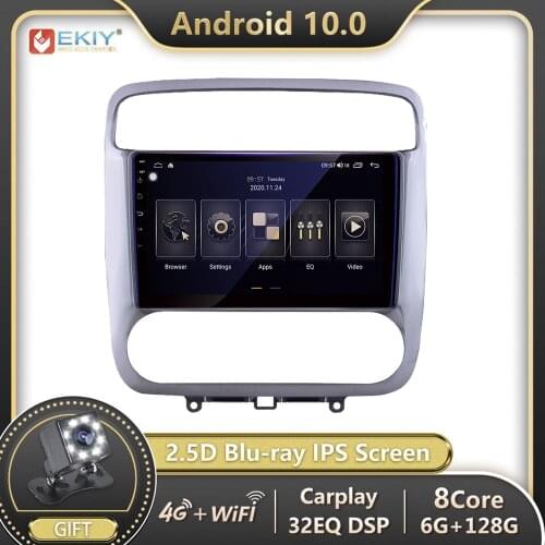 EKIY Blu-ray IPS DSP 6G 128G For Honda Stream 2001-2004 Android 10 Car Radio Mutimedia Player Navigation GPS Stereo no 2 Din DVD
