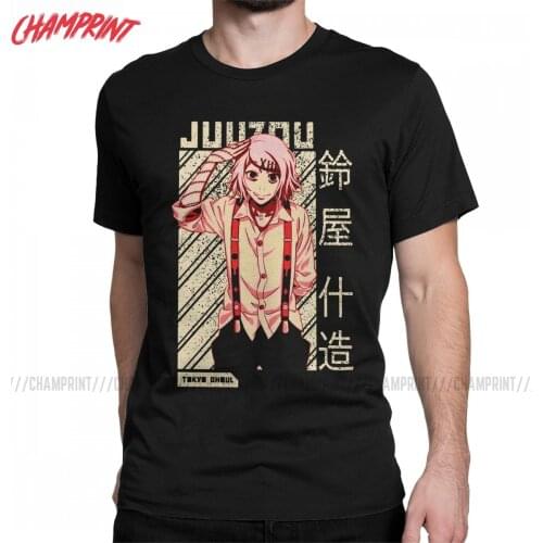 Men Juuzou Suzuya Tokyo Ghoul T Shirts Anime Cotton Tops Novelty Short Sleeve O Neck Tees Summer T-Shirts
