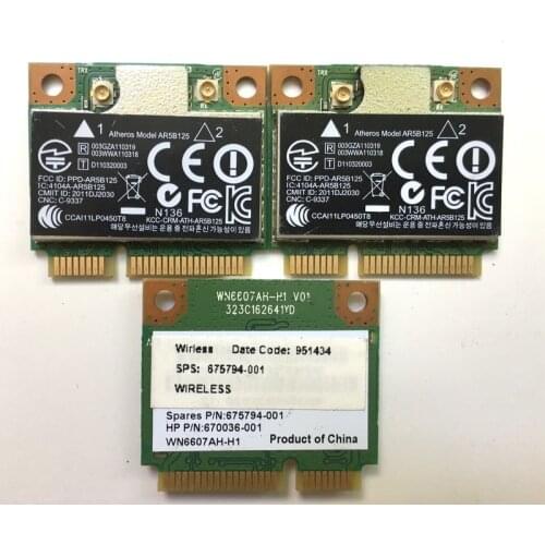 Wholesale Wireless Card for Atheros AR5B125 Half MINI PCI-E 802.11n b/g/n for HP 640 G1 640 G1 645 G1