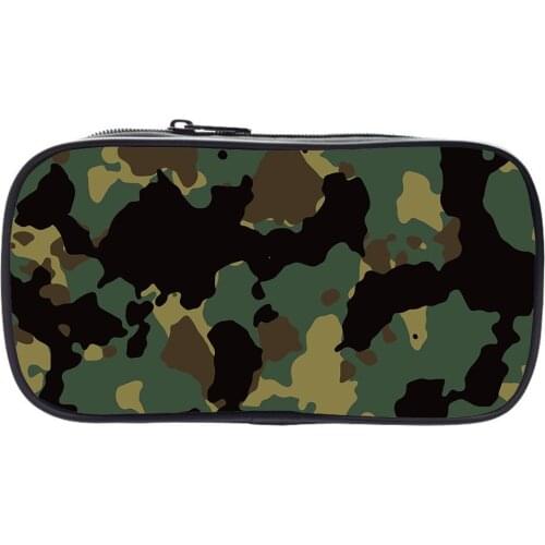 Camouflage Pencil Cases Large Capacity Bags Creative Fabric Pen Box School Office Stationary Supplies School Boys Gift