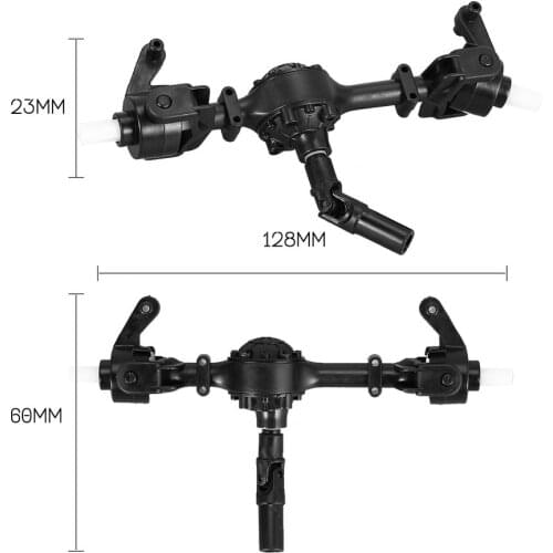 Front Bridge Axle for RC 1/16 Climbing Crawler Car WPL B-1/B-24/C-14/C-24/B-16 Truck Parts Component Spare Parts Accessories