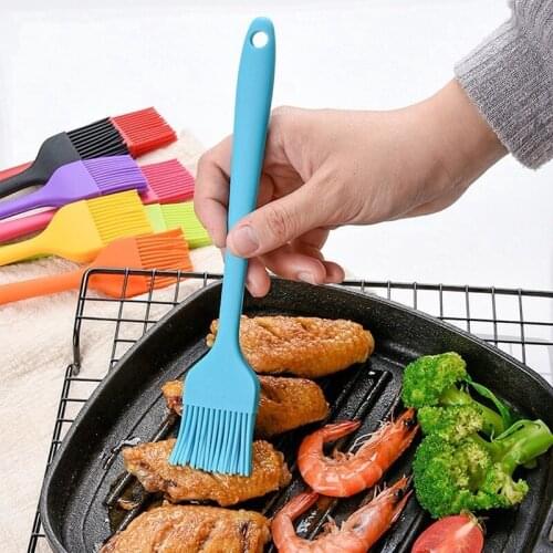 Cake Baking Barbecue Brush Home DIY Silicone Tools Eco-friendly Bread Oil Cream Cooking Brush Silica Gel Brush Kitchen Tools
