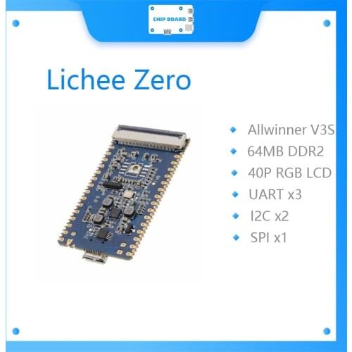 Sipeed Lichee Pi Zero 1.2GHz Cortex-A7 512Mbit DDR Allwinner v3s Core Development Board Mini PC