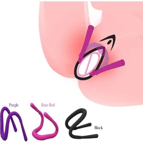 Foldable Labia Clamps Pussy Spreader Expand Vagina Device Vagina Speculum Stimulation Female G-spot BDSM Adult SexToys For Woman