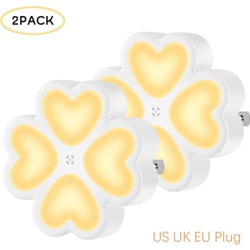 LED Night Light Wireless Light Sensor Lights Mini EU US UK Plug Nightlight Lamp For Children Kids Living Room Bedroom Decoration