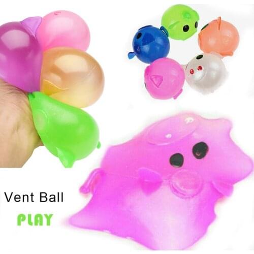 Venting Piggy Cute Stress Relief Squeeze Toy Gifts Splat Water Pig Ball Sticky Flexible Decompression For Children And Adults