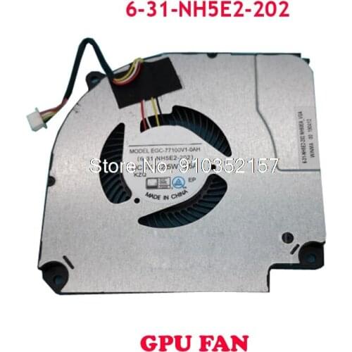 4PIN 6-31-NH5E2 GPU FAN For CLEVO NH50RA NH50EA EGC-77100V1-0AH 6-31-NH5E2-202 DC 5V 0.5A