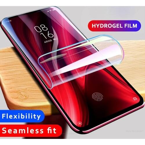 Protective Hydrogel Film For Xiaomi Redmi 7 7A 8A 4x K20 K30 Pro Note 7 8 Pro 9S 8T Full Cover Screen Protector Film Not Glass