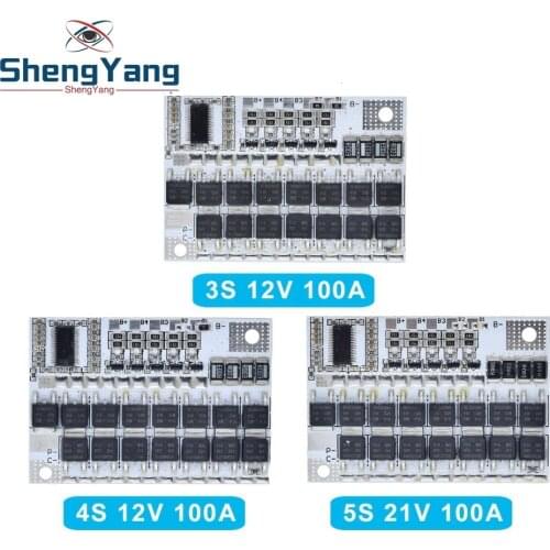 3s/4s/5s Bms 12v 16.8v 21v 100a Li-ion Lmo Ternary Lithium Battery Protection Circuit Board Li-polymer Balance Charging Module