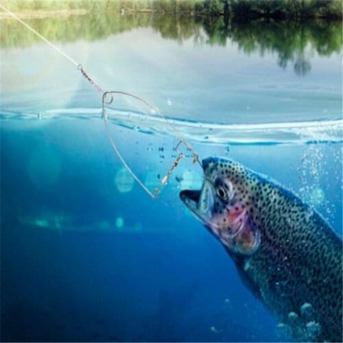 1pcs Automatic Fishing Hook Trigger Stainless Steel Spring Fishhook Bait Catch Ejection Catapult Full Speed Fish Accessories