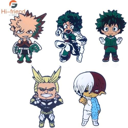 1Pcs Enamel Anime My Hero Academia Brooch Pin Metal Badge Kawaii Icon Lapel Backpack Cufflinks Clothing Brooch Pin