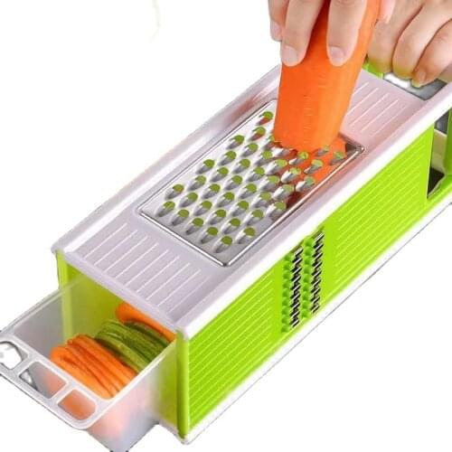 1Pcs Multi-functional Vegetable Manual Slicers Potato peeler Carrot grinder cheese grater Spuds chip chopper Kitchen Accessories