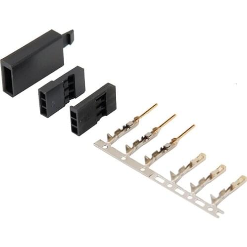 10 sets Male/ Female Connector For Futaba For RC Model, Servo Connector, Model Receiver Battery ESC Connection