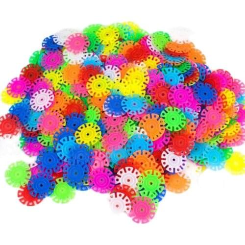 300Pcs Snow Snowflake Building Blocks Toy Kids Classic Splicing Toys Baby Children Montessori Educational Toy DIY Assembling toy