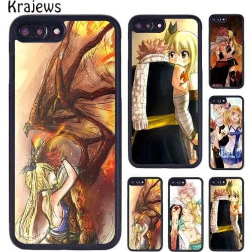 Krajews Fairy Tail Natsu Lucy Love Coque Accessories Phone Case For iPhone 6 7 8 Plus 11 12 Pro X XR XS Max Samsung S7 S8 S9 S10