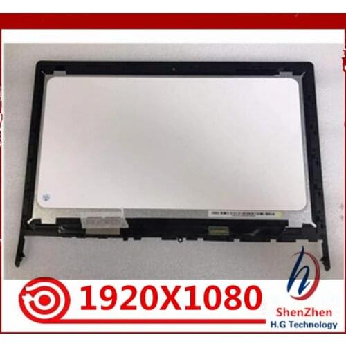 15.6'' Touch Glass Digitizer + LCD Display Screen Assembly FHD IPS Panel For Lenovo Flex 2 Pro 15 with Frame/Bezel