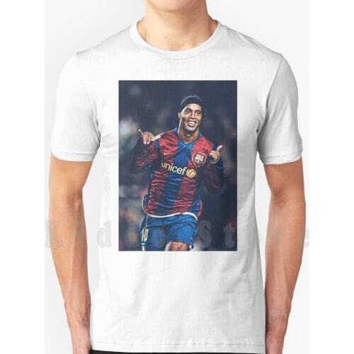 Legend T Shirt DIY Big Size 100% Cotton Legend Football Player Soccer Brazil Spain Italy Ronaldinho 10 Leader Captain