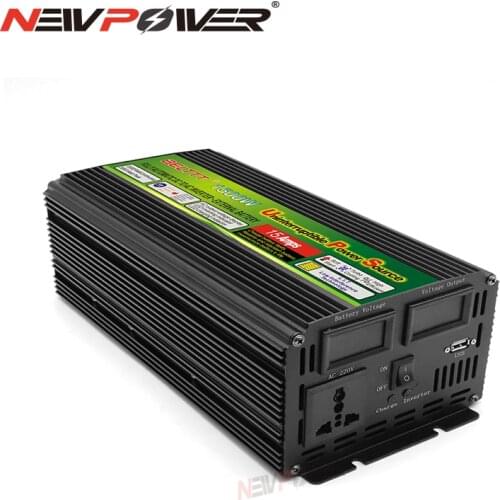 12V 24V UPS Sine Wave Charging Inverter 220v 110v power inverter charger Voltage Transformer USB 1500W Converter Adapter home