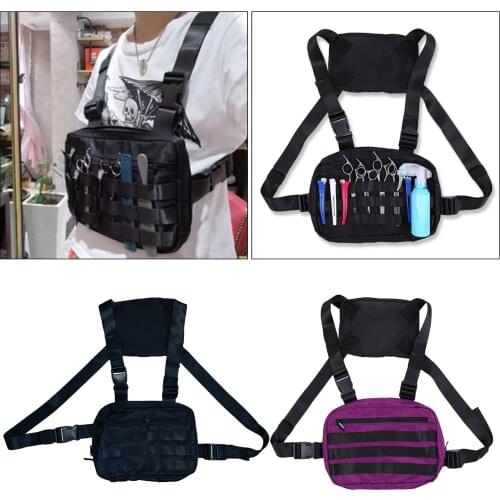 Barber Hairdressing Tools Carrier Chest Bag Shears Storage Pouch Multi-Functional Molle Tool Pouch Shoulder Bag