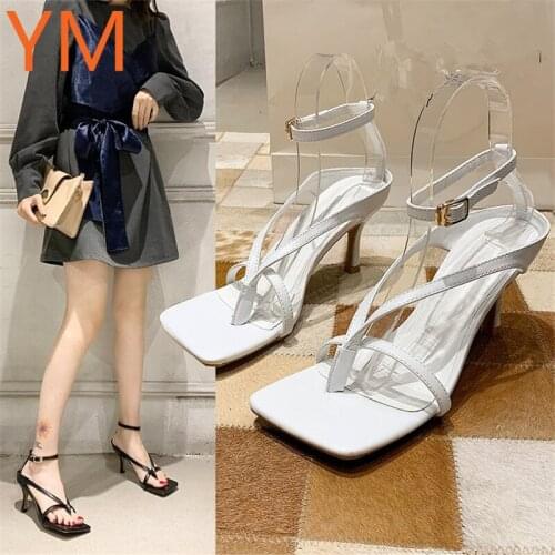 2020 Narrow Band Summer Beach Flip Flops Sandals Women High Heels Fashion Sandals Female Shoes Leisure Gladiator Sandals Women