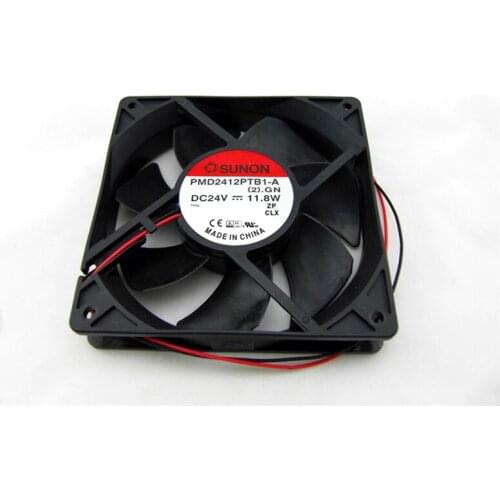 Brand PMD2412PTB1-A (2).GN DC 24V 11.8W 120x120x25mm 2-wires Server Cooler Fan