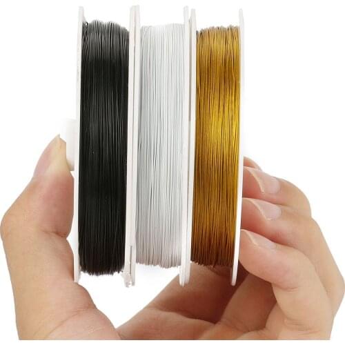 1 Roll/lots 0.35/0.38/0.45mm Resistant Strong Line Stainless Steel Wire Tiger Tail Beading Wire For Jewelry Making Finding