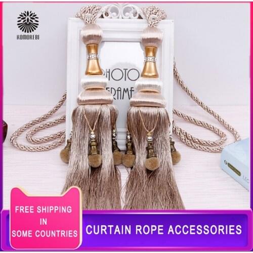2 Pcs Curtain Decorative Accessories Tassel Tiebacks Curtain Holder Hanging Ball Curtain Strap Living Curtain Hanging Holder
