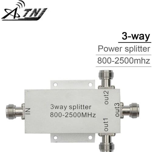 3 way Power Splitter 800-2500mhz Microstrip Power Divider For GSM PCS DCS WCDMA Signal Repeater 3G Cell Phone Signal Booster